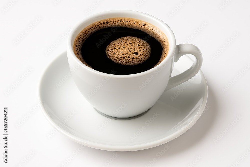 Fototapeta premium Coffee Mug Standing Alone on a White Surface