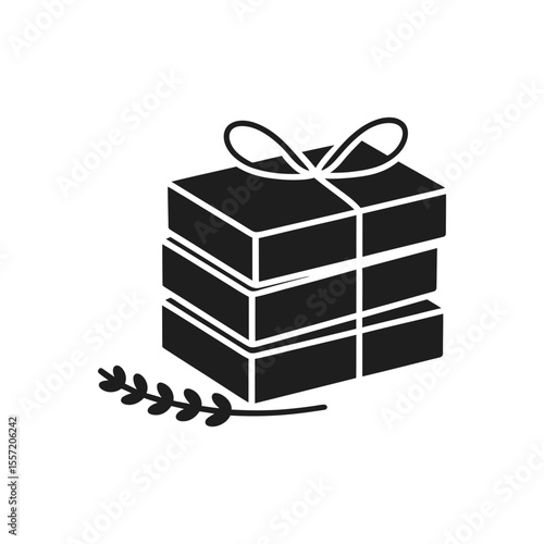 Gift Boxes with Leaf Icon