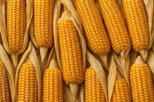 Sun-dried corn husks for decoration