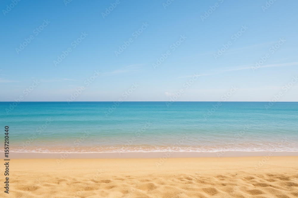 Fototapeta premium Deserted coastline with an empty beach