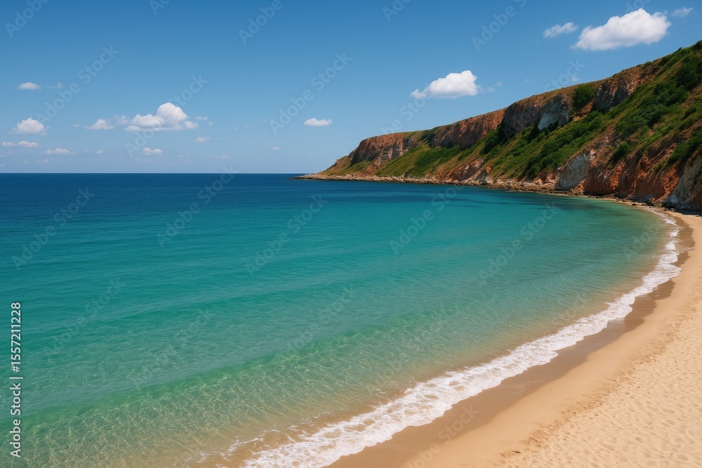 Remote coastal inlet close to Cape Kaliakra and Albena in Varna region Remote coastal inlet close to Cape Kaliakra and Albena in Varna region