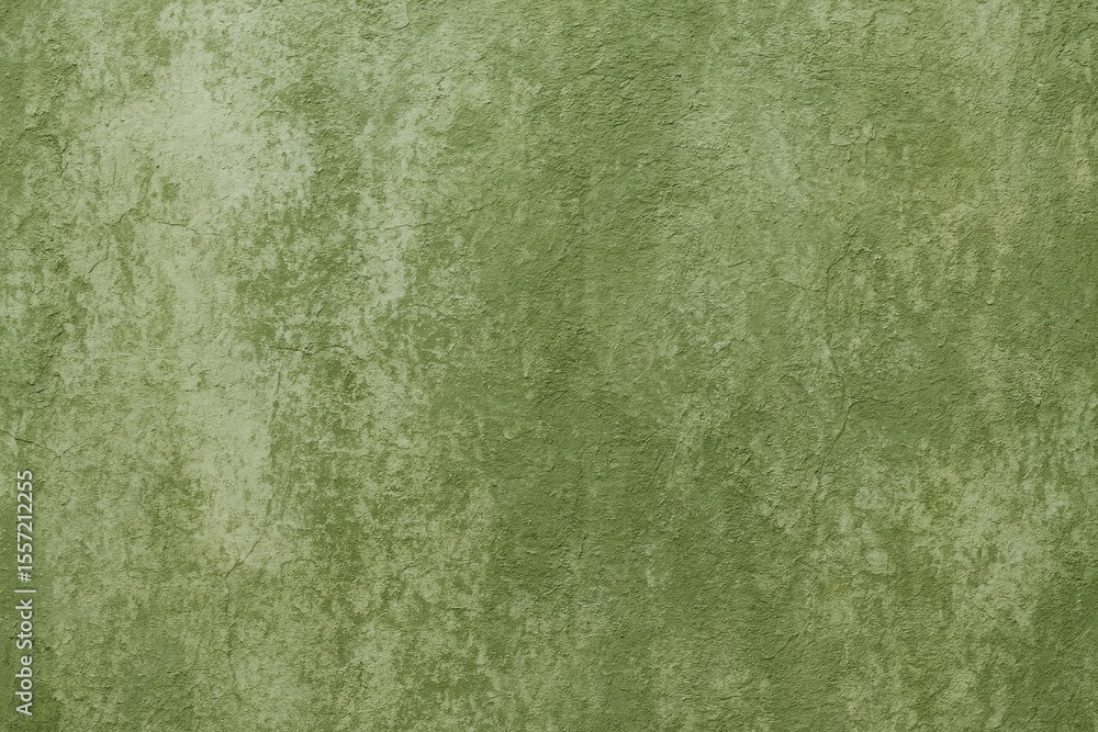 Fototapeta premium Grungy green paint on concrete wall surface