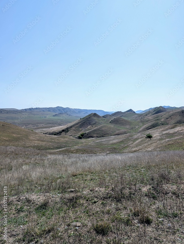 Endless Steppe and Majestic Mountains Endless Steppe and Majestic Mountains