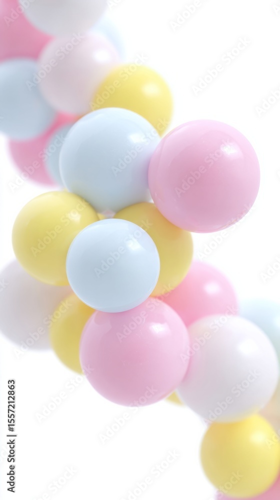 Pastel balloons dance whimsically, reminiscent of surreal carnival dreams and National Bubblegum Weeks sweet nostalgia Pastel balloons dance whimsically, reminiscent of surreal carnival dreams and National Bubblegum Weeks sweet nostalgia