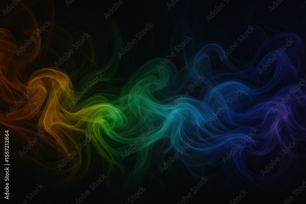 Obraz premium Vibrant Colors Against a Night Sky Backdrop