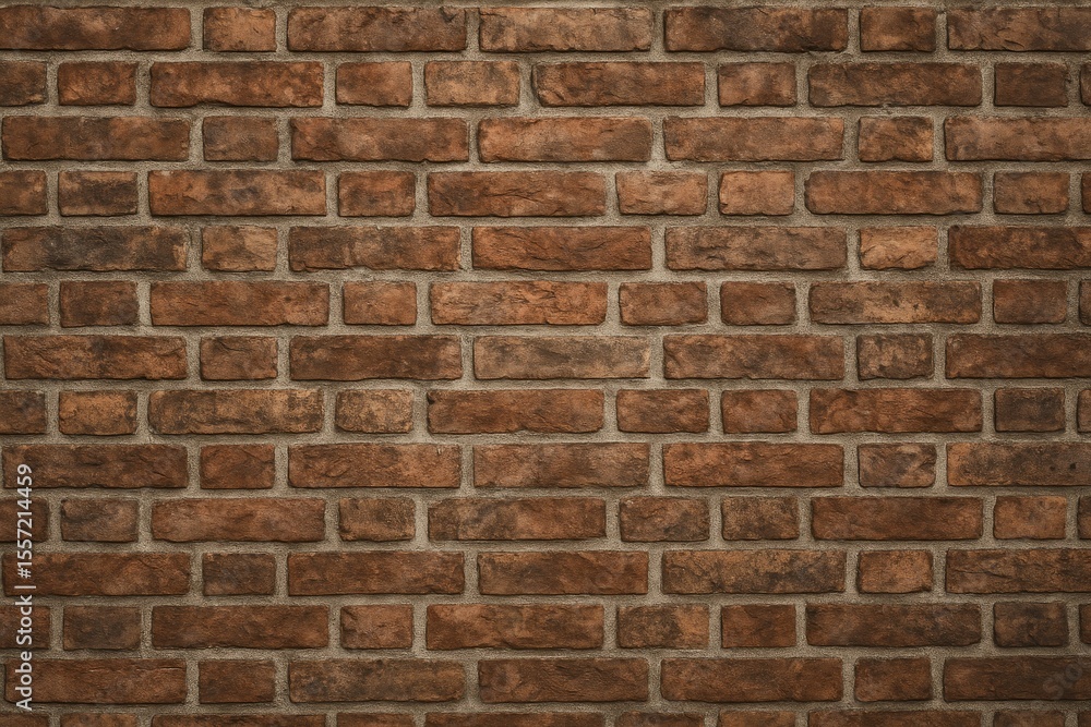 Wall decor using false brick background Wall decor using false brick background