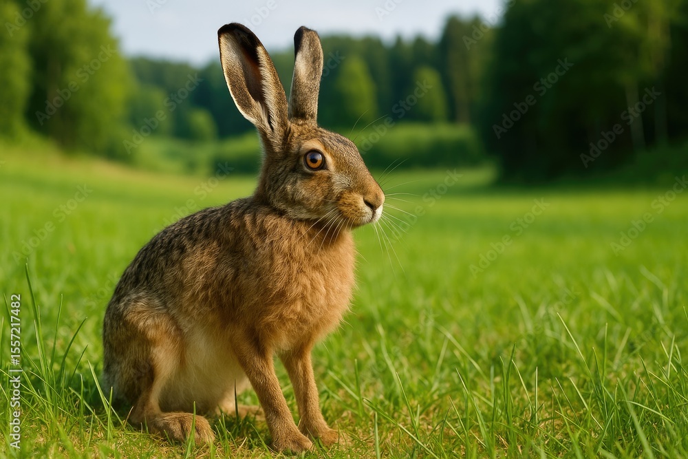 Fototapeta premium Different names for the European hare