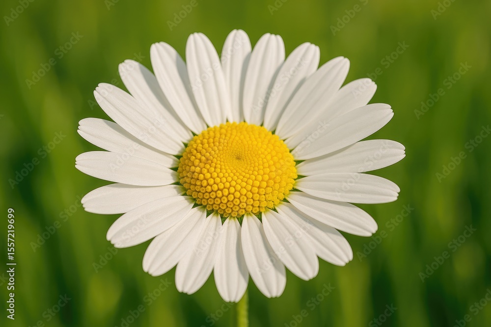 Fototapeta premium Detailed shot of a charming daisy flower during springtime