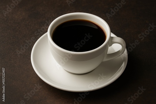 A mug filled with rich, dark coffee