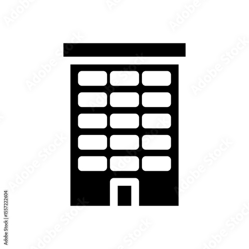 hotel glyph icon