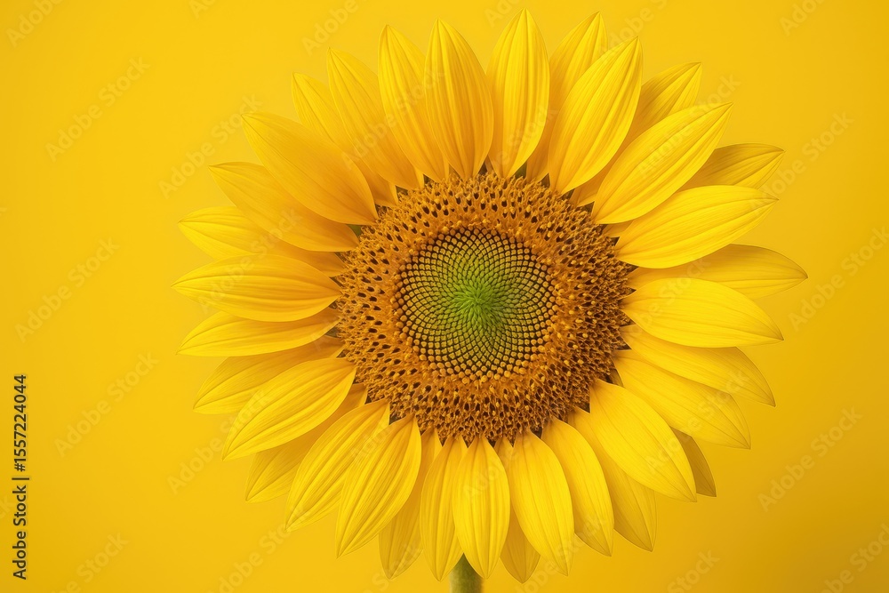 Fototapeta premium Stunning macro shot of a sunflower's detailed center
