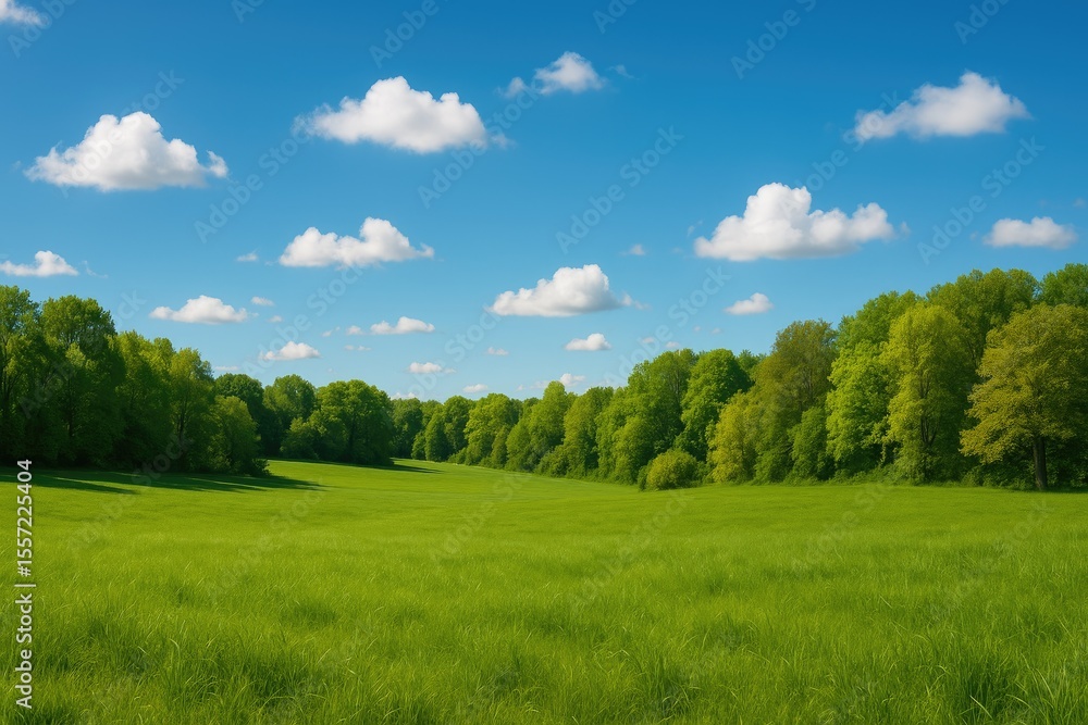 Obraz premium A spectrum of green and blue hues in natural landscapes