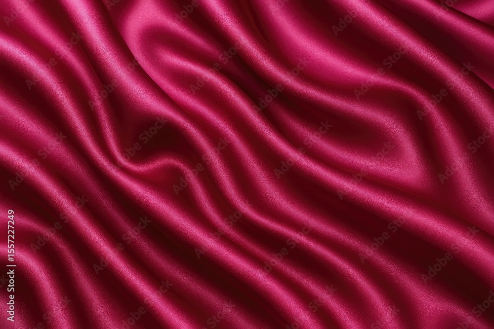 Fototapeta premium A vibrant magenta satin backdrop with decorative elements