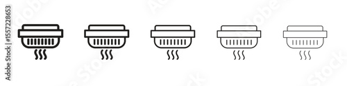 Smoke detector icon vector, Symbol, logo illustrations