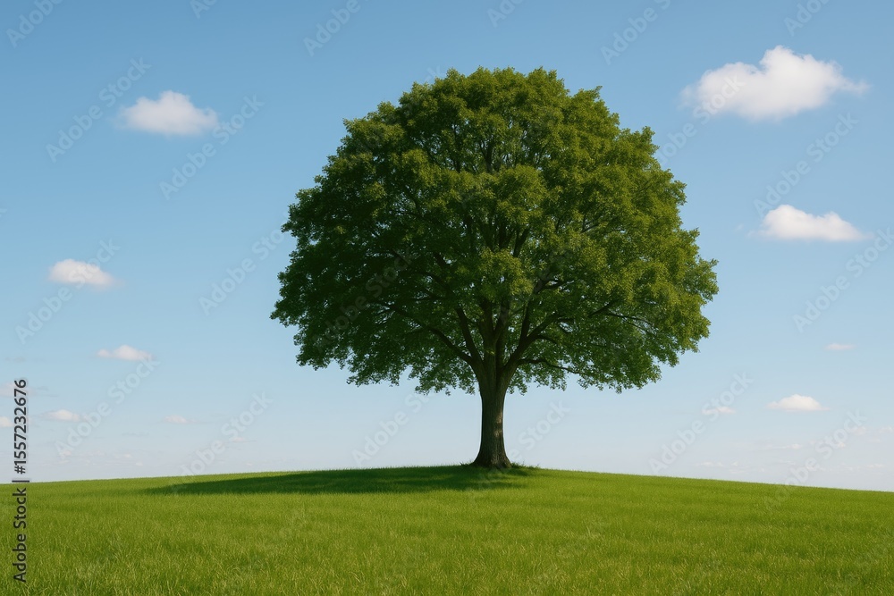 A solitary tree standing alone A solitary tree standing alone