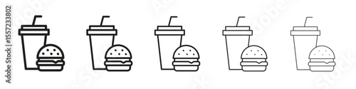 Fast food icon vector, Symbol, logo illustrations