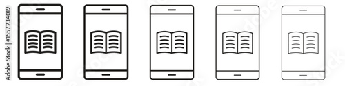 Ebook icon vector, Symbol, logo illustrations