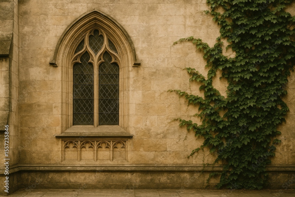 Fototapeta premium Historical architectural features of an ancient church