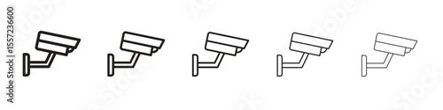 CCTV icon vector, Symbol, logo illustrations