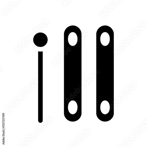 xylophone glyph icon