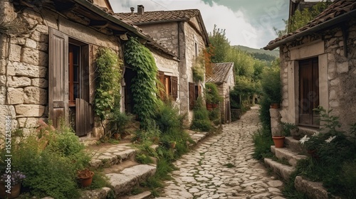 Charming Stone Village Street.