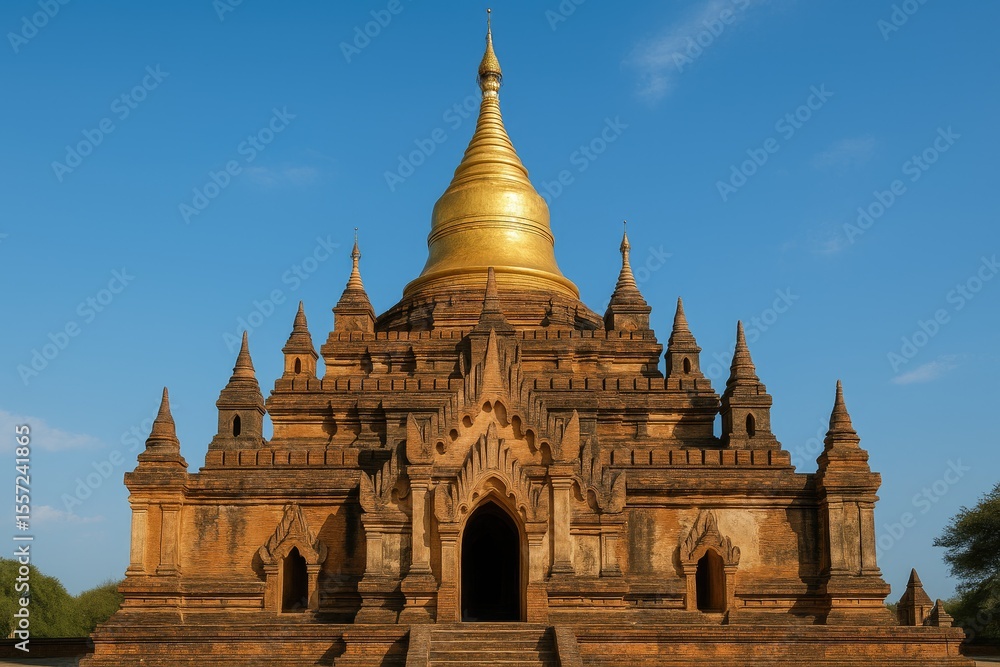 Fototapeta premium An ancient temple in the historic city of Bagan