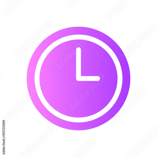 clock gradient icon