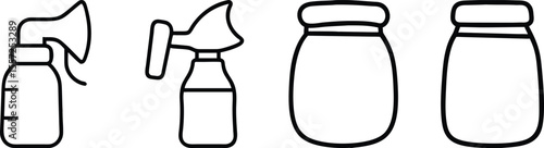 Breast Pump Bottles and Containers for Mothers' Milk Storage and Feeding