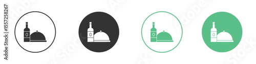 Room service icon Vector simple flat graphic illustration.