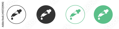 Pipette icon Vector simple flat graphic illustration.