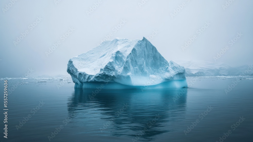Iceberg in a misty sea Iceberg in a misty sea