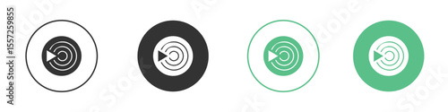 Livestream icon Vector simple flat graphic illustration.