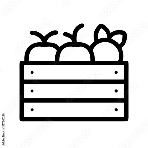 Fresh produce crate with ripe tomatoes and oranges.  Crate of fresh fruits and vegetables perfect for farmers market.