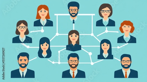 Network of business people