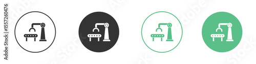 Industrial robot icon Vector simple flat graphic illustration.