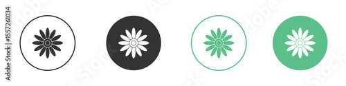 Gerbera icon Vector simple flat graphic illustration.