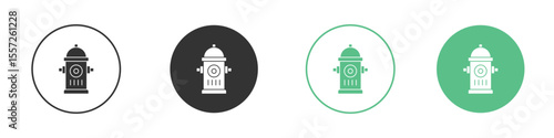 Fire hydrant icon vector, Symbol, logo illustrations