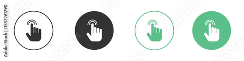 Finger control icon Vector simple flat graphic illustration.