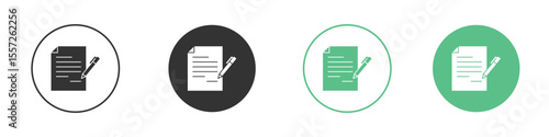 Contract icon Vector simple flat graphic illustration.