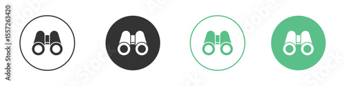 Binoculars icon vector, Symbol, logo illustrations