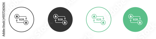 B2B icon Vector simple flat graphic illustration. Free Download B2B icon Vector simple flat graphic illustration. - GFXLoad