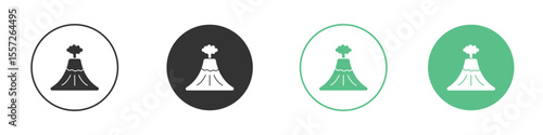 Volcano icon vector, Symbol, logo illustrations