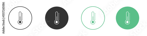 Thermometer icon Vector simple flat graphic illustration.