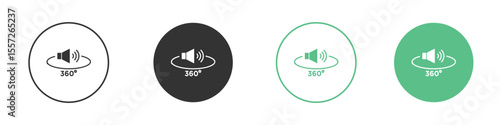 Surround sound icon Vector simple flat graphic illustration.