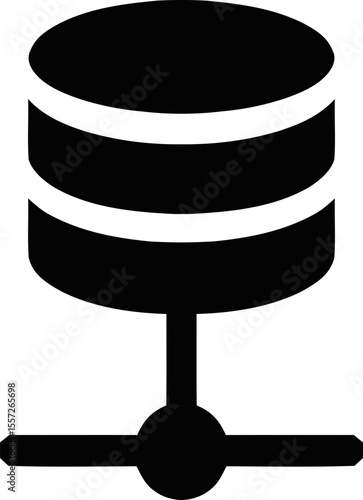 Cloud Computing Network Icon - Connected Cloud Services Symbol