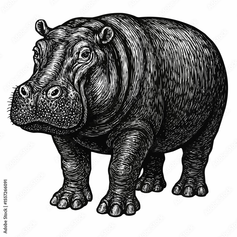 Fototapeta premium rhino isolated on white