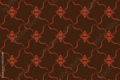 Cinnabar color vector pattern back round design made by adobe illustrator.