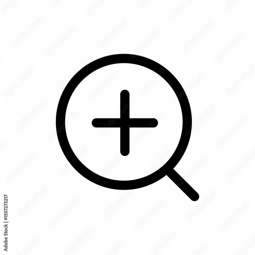 Fototapeta premium magnifying glass zoom icon vector sign