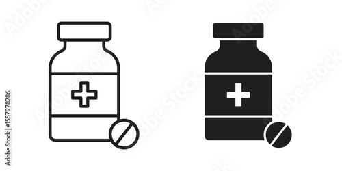 Medicine bottle icon