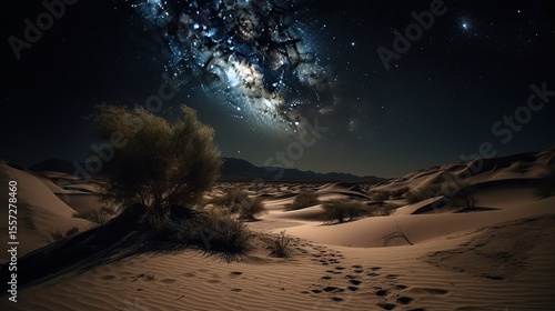 Desert Night Sky with Starry Sands.
